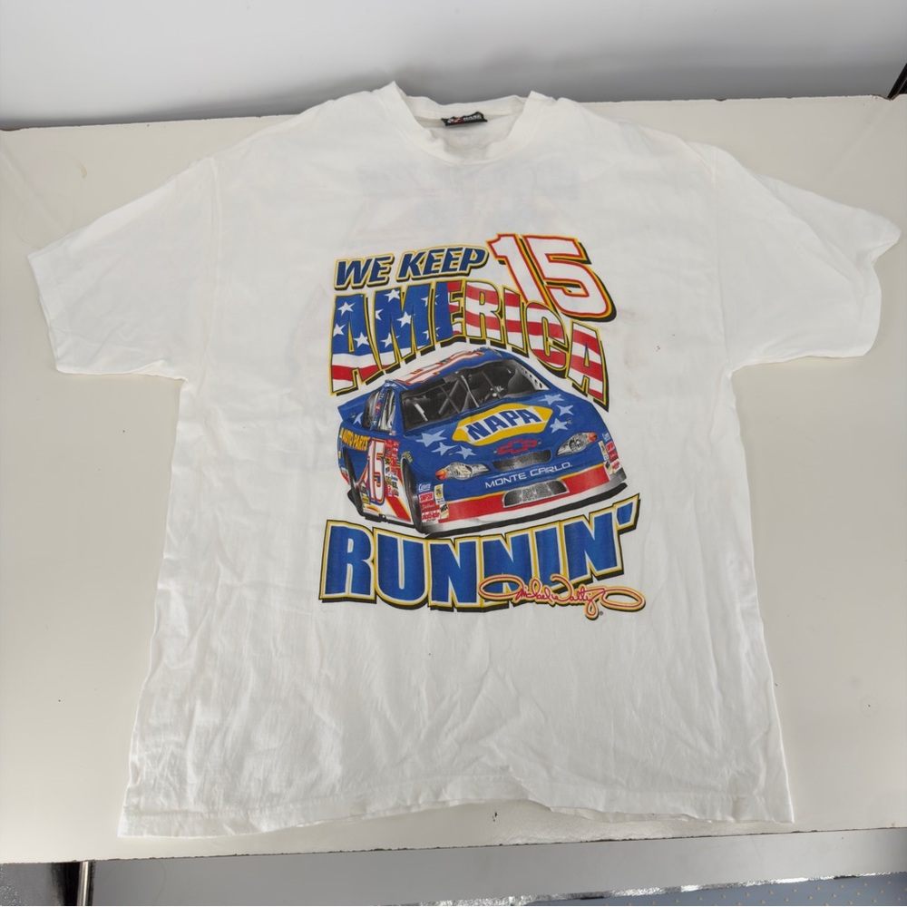 Chase Authentic’s Vintage Napa Michael Waltrip 15 NASCAR T shirt Large